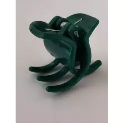 Hårklemme med silikone, grøn 2,3 cm - Hårpynt