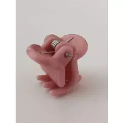 Hårklemme med silikone, gammelrosa 1,5 cm - Hårpynt