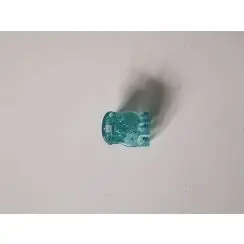 Hårklemme med glimmer, grøn transparent 1 cm - Hårpynt