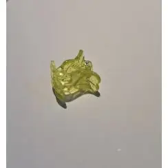 Hårklemme med glimmer, gul transparent 1 cm - Grooming